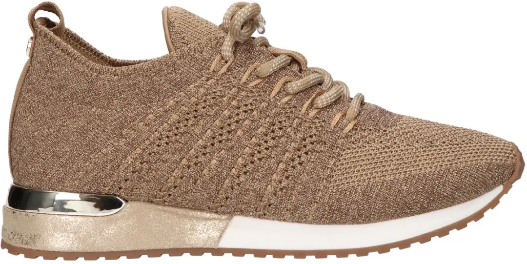 La Strada Sneaker Goud Knitted