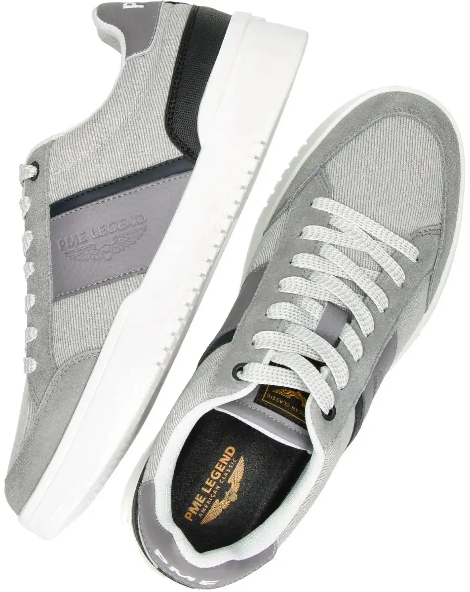 PME Legend Grummer Heren Sneakers - Grijs - Maat 45 - afbeelding 6 van 6