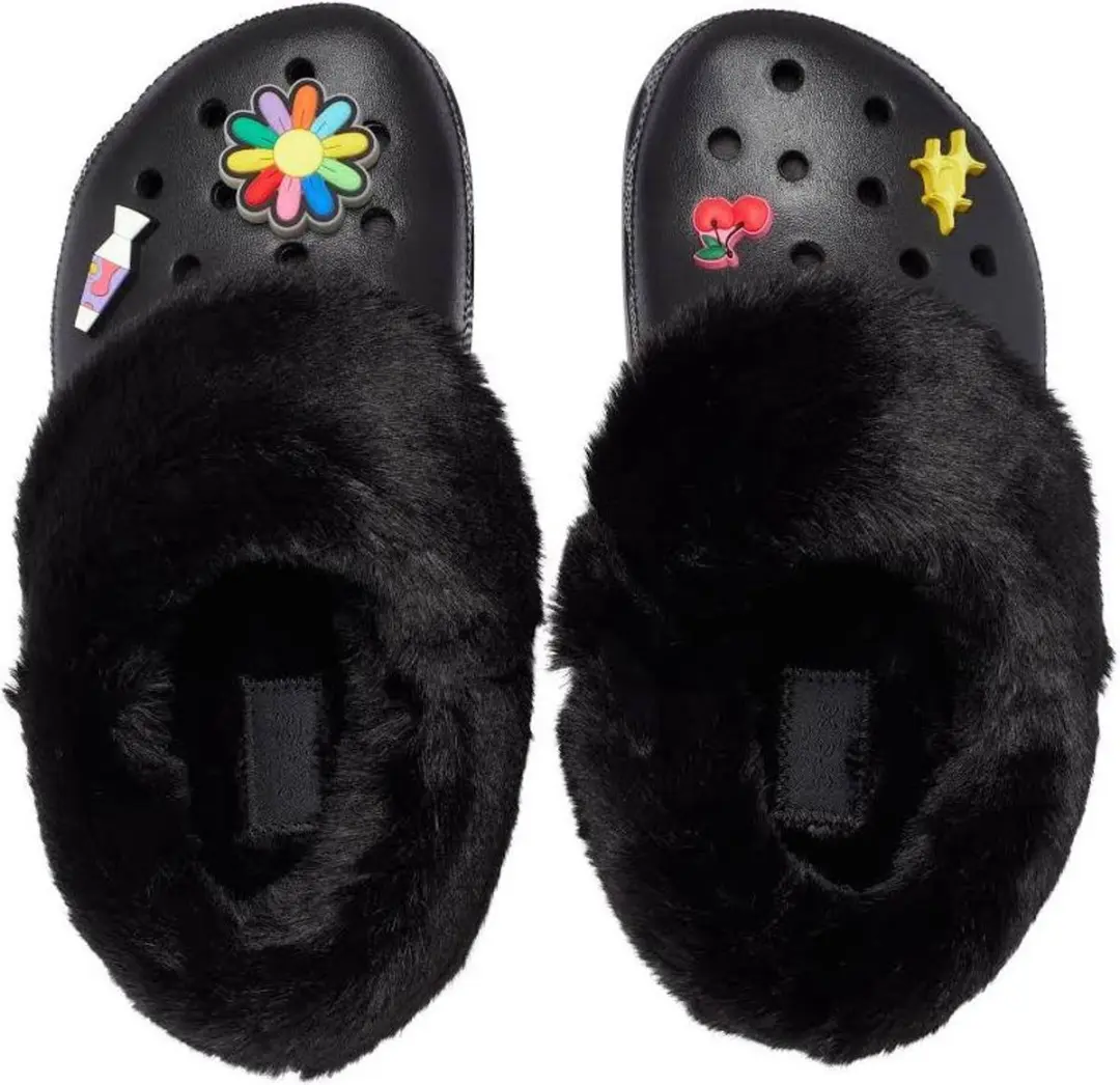 Crocs Classic Mammoth Charm Clog Zwart Maat 45/46 US M11