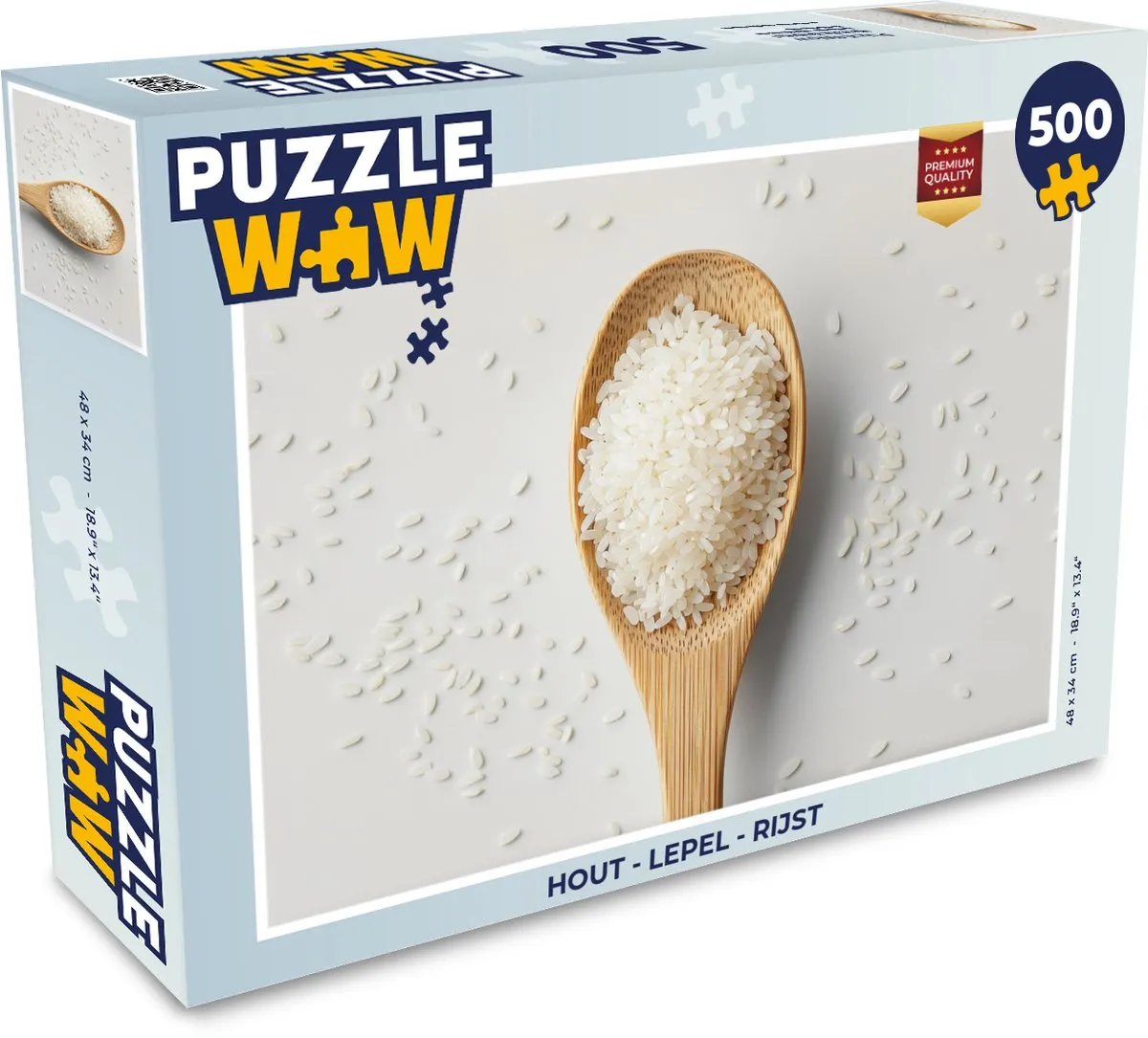 PuzzleWow Lepel Rijst Legpuzzel 500 Stuks