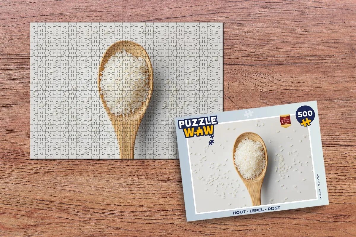 PuzzleWow Lepel Rijst Legpuzzel 500 Stuks - 8721172698469