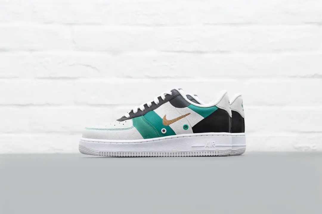Nike Air Force 1 ‘07 PRM 1 CI0065-100 White/ Gold/ Black Limited Edition 2021