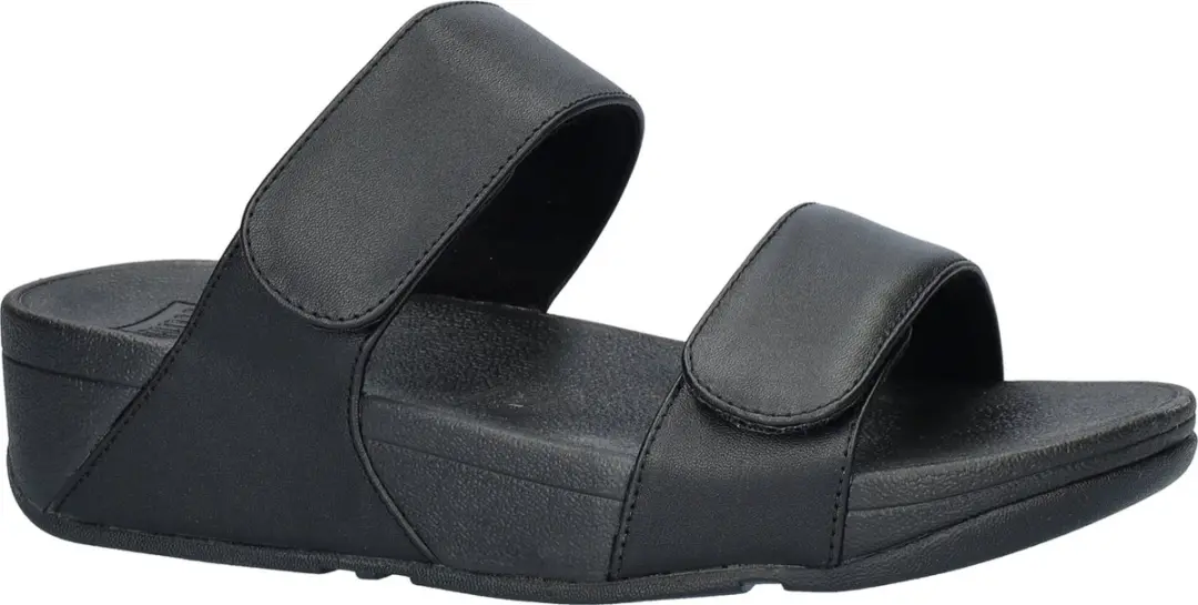 FitFlop Lulu Adjustable Slides Dames - Zwart - Maat 40 - afbeelding 2 van 6