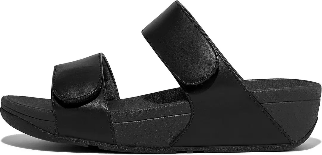 FitFlop Lulu Adjustable Slides Dames - Zwart - Maat 40 - afbeelding 4 van 6