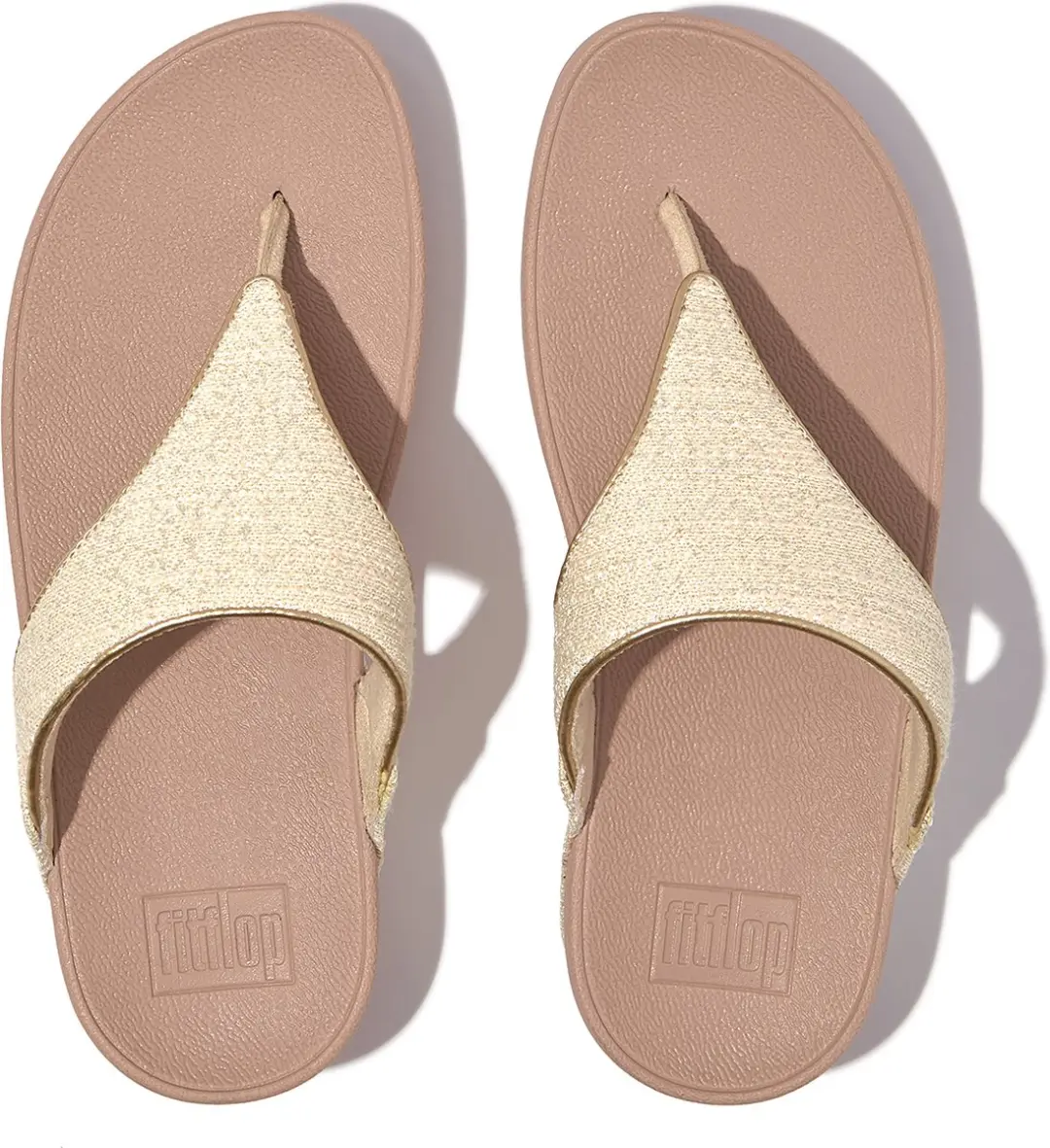 FitFlop Dames teenslippers Lulu Shimmerweave teenslippers met teenband GO1