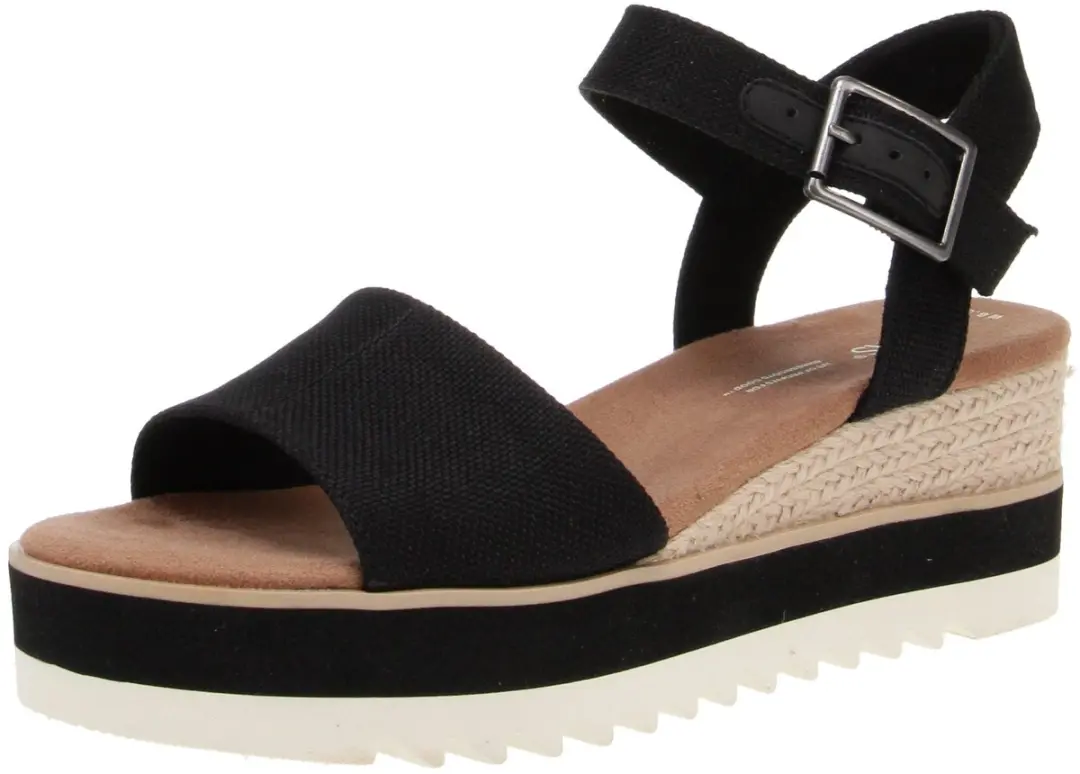 TOMS Diana Damessandaal - Zwart - afbeelding 6 van 6