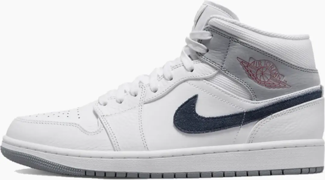 Nike Air Jordan 1 Mid, Paris, White, DR8038-100, EUR 40.5