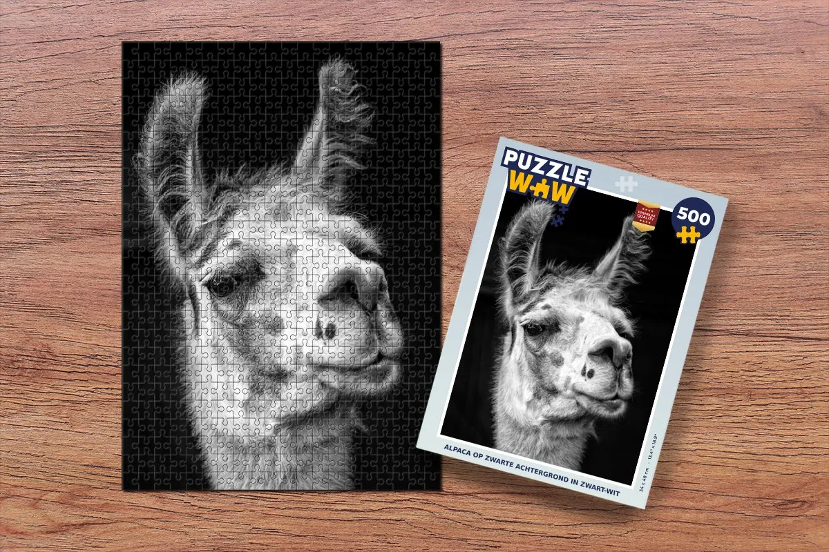 PuzzleWow Alpaca Legpuzzel 500 Stuks - Multicolor