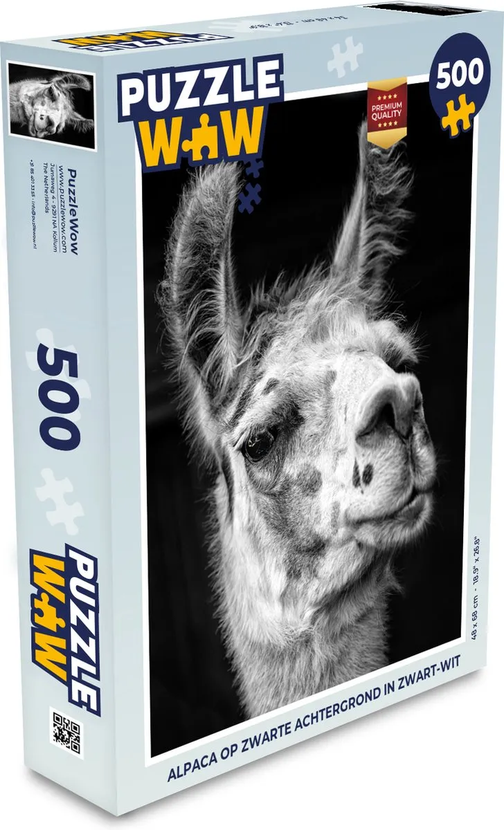 PuzzleWow Alpaca Legpuzzel 500 Stuks