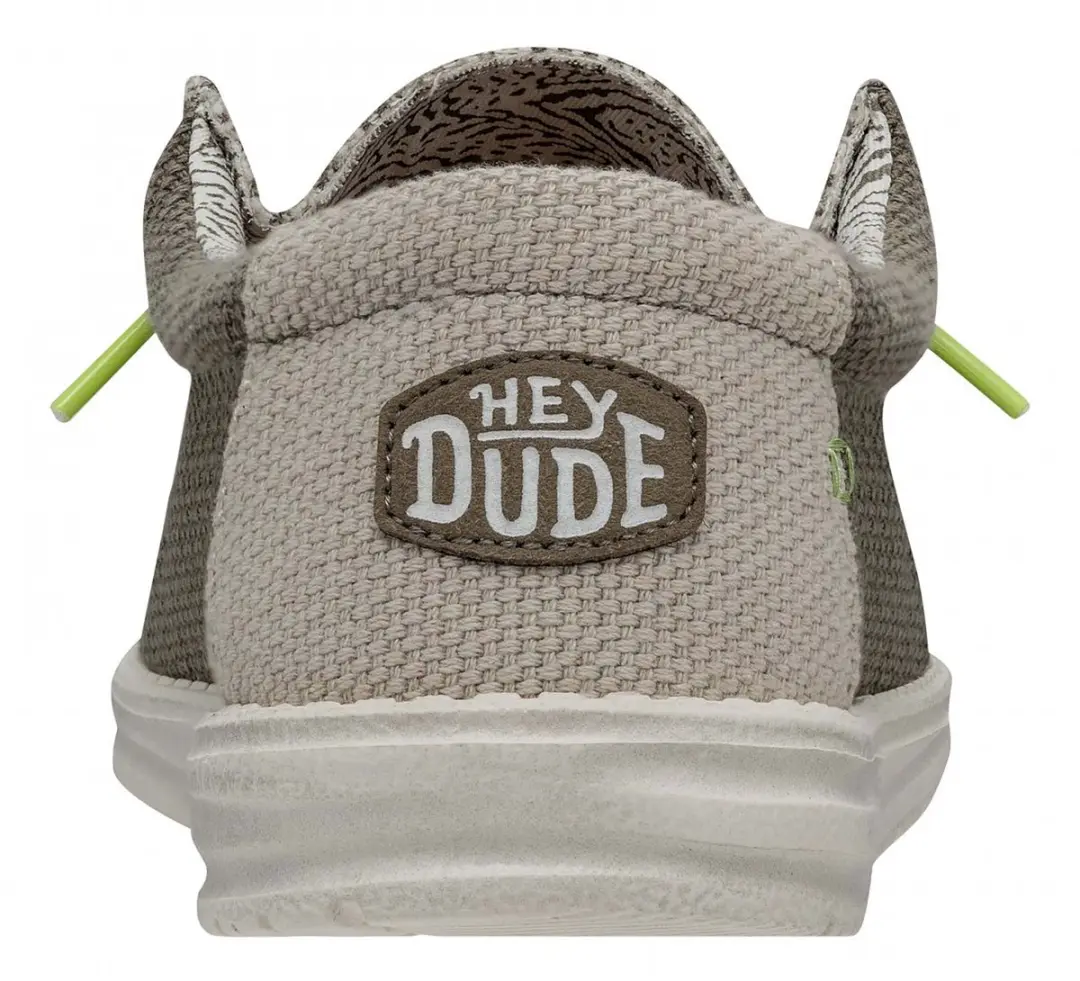 HEYDUDE Wally Braided Instappers groen Canvas - Maat 46 - afbeelding 6 van 6