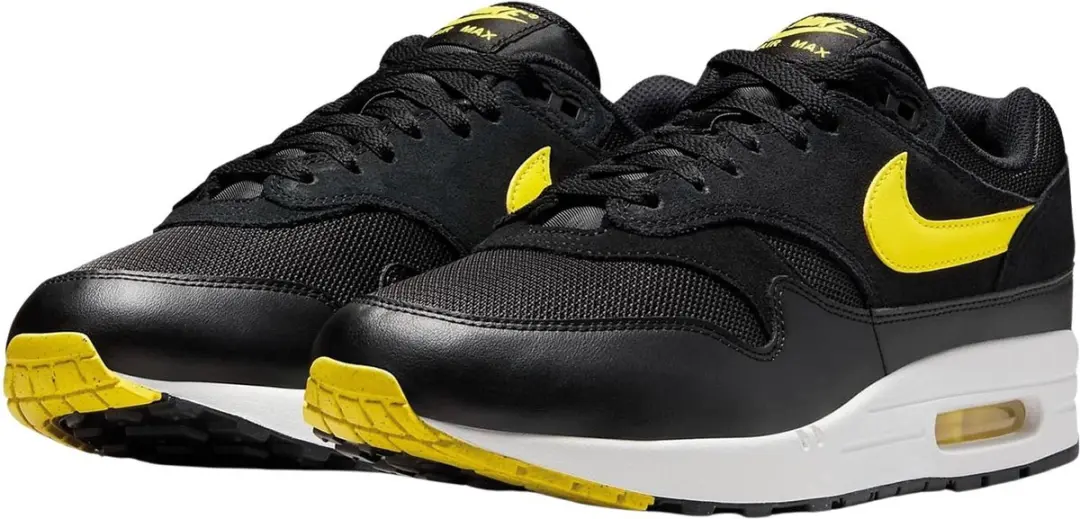 Nike Air Max 1 Essential Sneaker 42.5 - Zwart/Geel - afbeelding 5 van 6