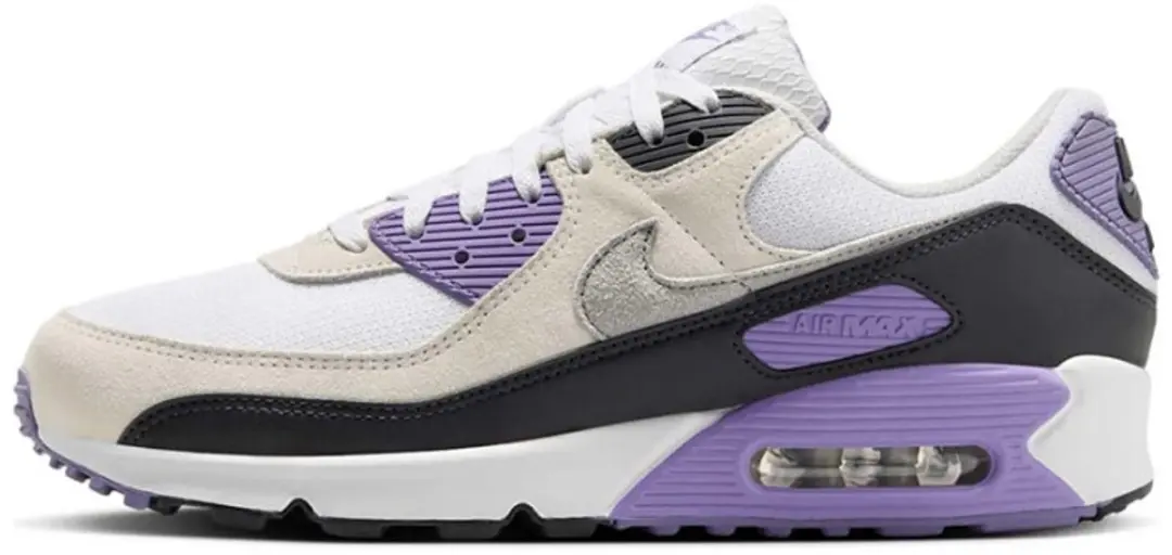 Nike Air Max 90 White Dusty Amethyst Photon Dust Light Smoke Grey