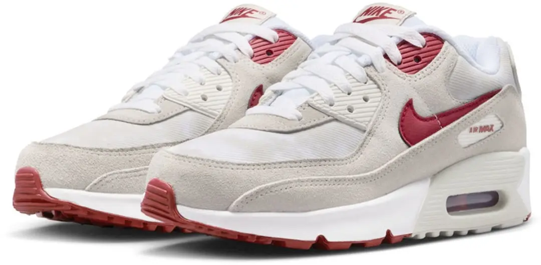 Nike Air Max 90 SE GS "White Light Bone Crimson"