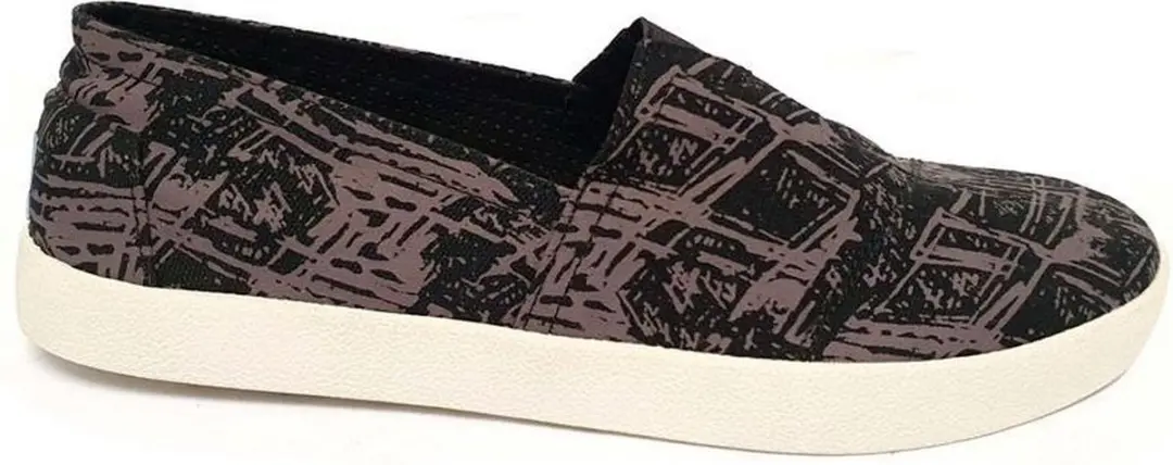 Toms Avalon Sneaker 10004796 Black Scratch Print Maat 43
