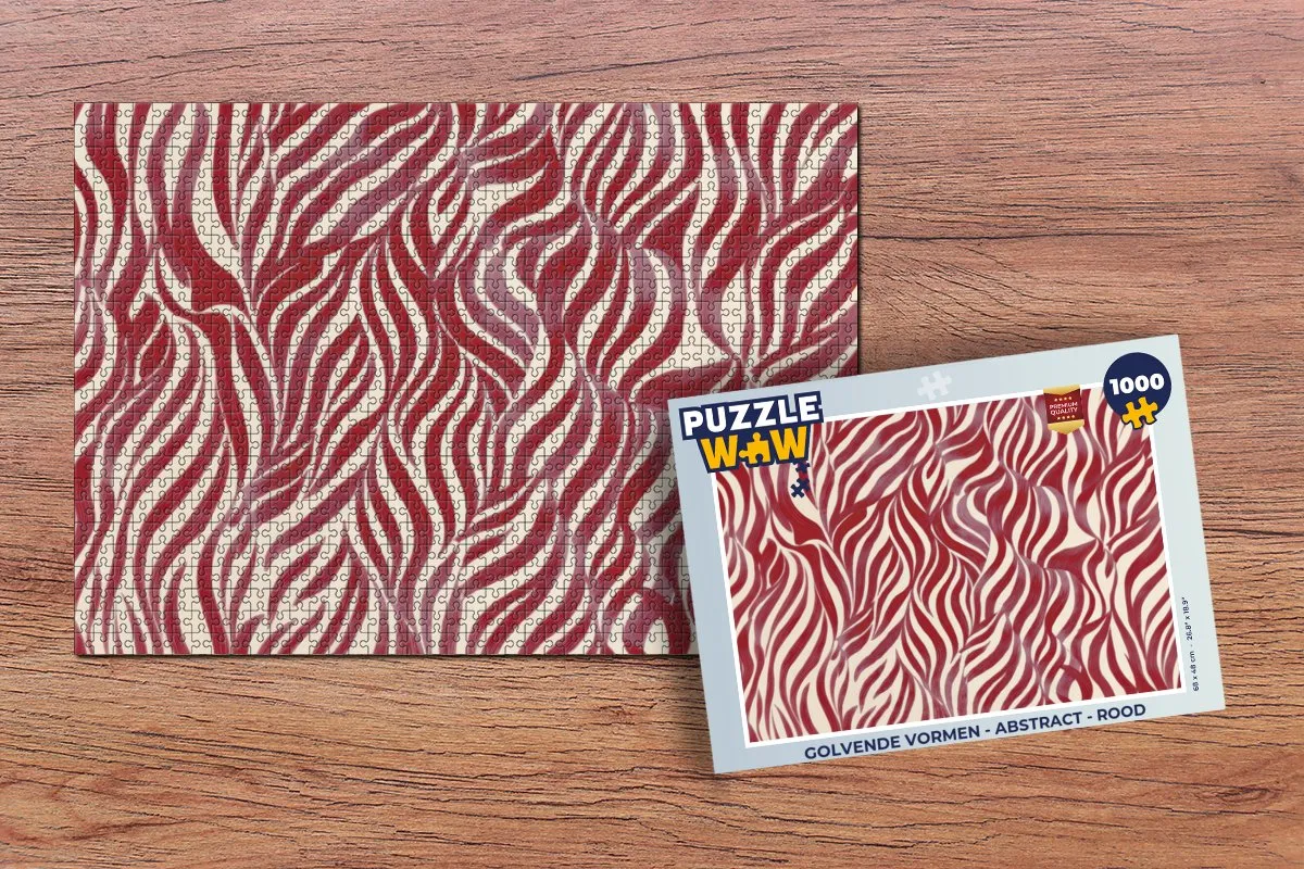 PuzzleWow Abstract Legpuzzel 1000 Stuks - Multicolor