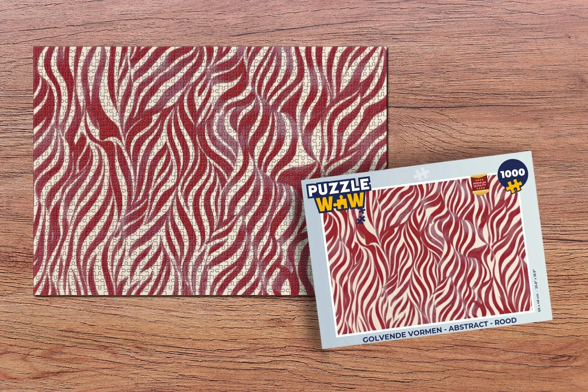 PuzzleWow Abstract Legpuzzel 1000 Stuks - Multicolor