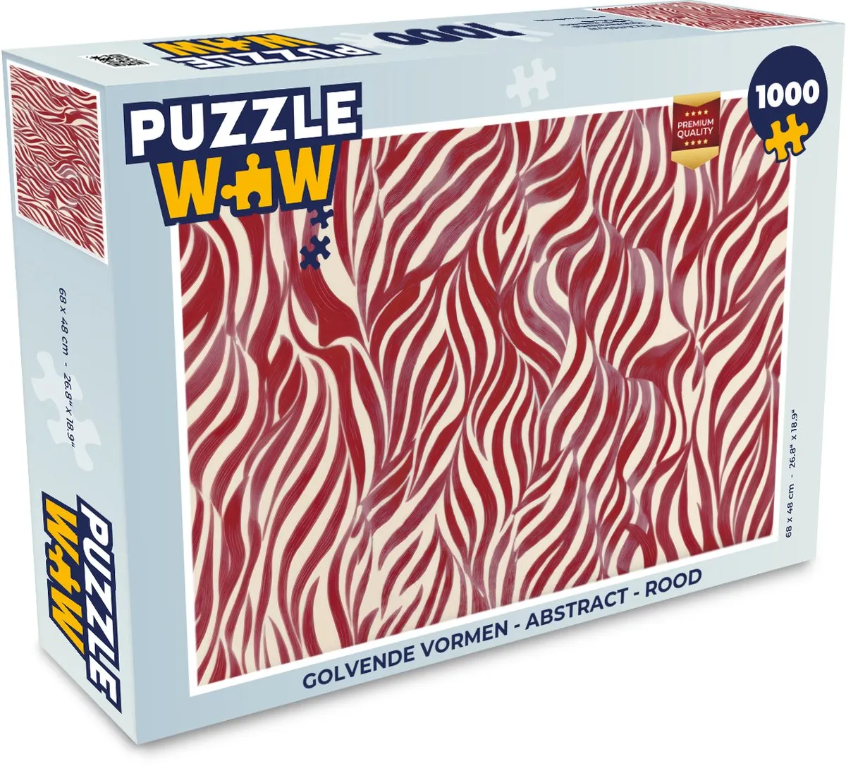 PuzzleWow Abstract Legpuzzel 1000 Stuks - Multicolor