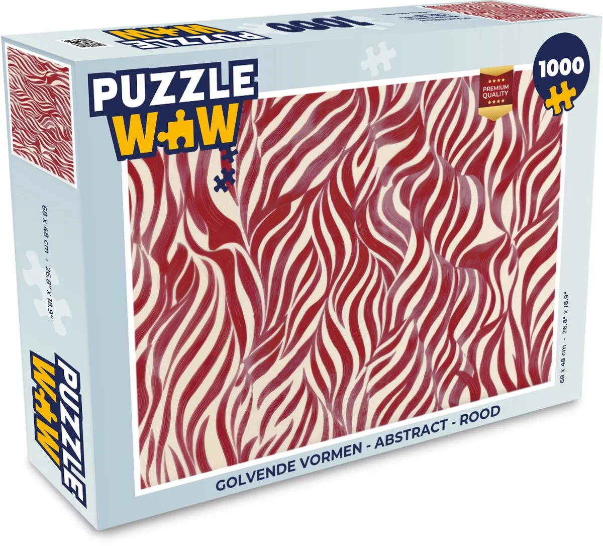 PuzzleWow Abstract Legpuzzel 1000 Stuks - Multicolor