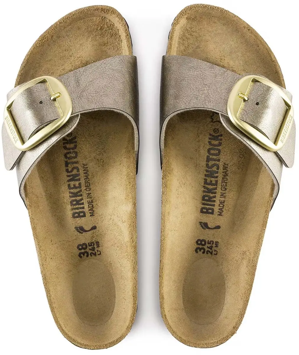 Birkenstock Madrid Big Buckle slippers taupe - Maat 38 - afbeelding 5 van 6