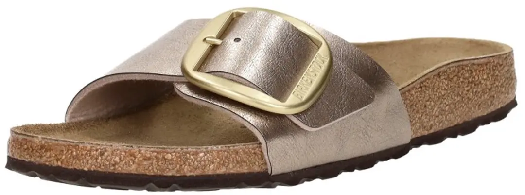 Birkenstock Madrid Big Buckle slippers taupe - Maat 38 - afbeelding 4 van 6