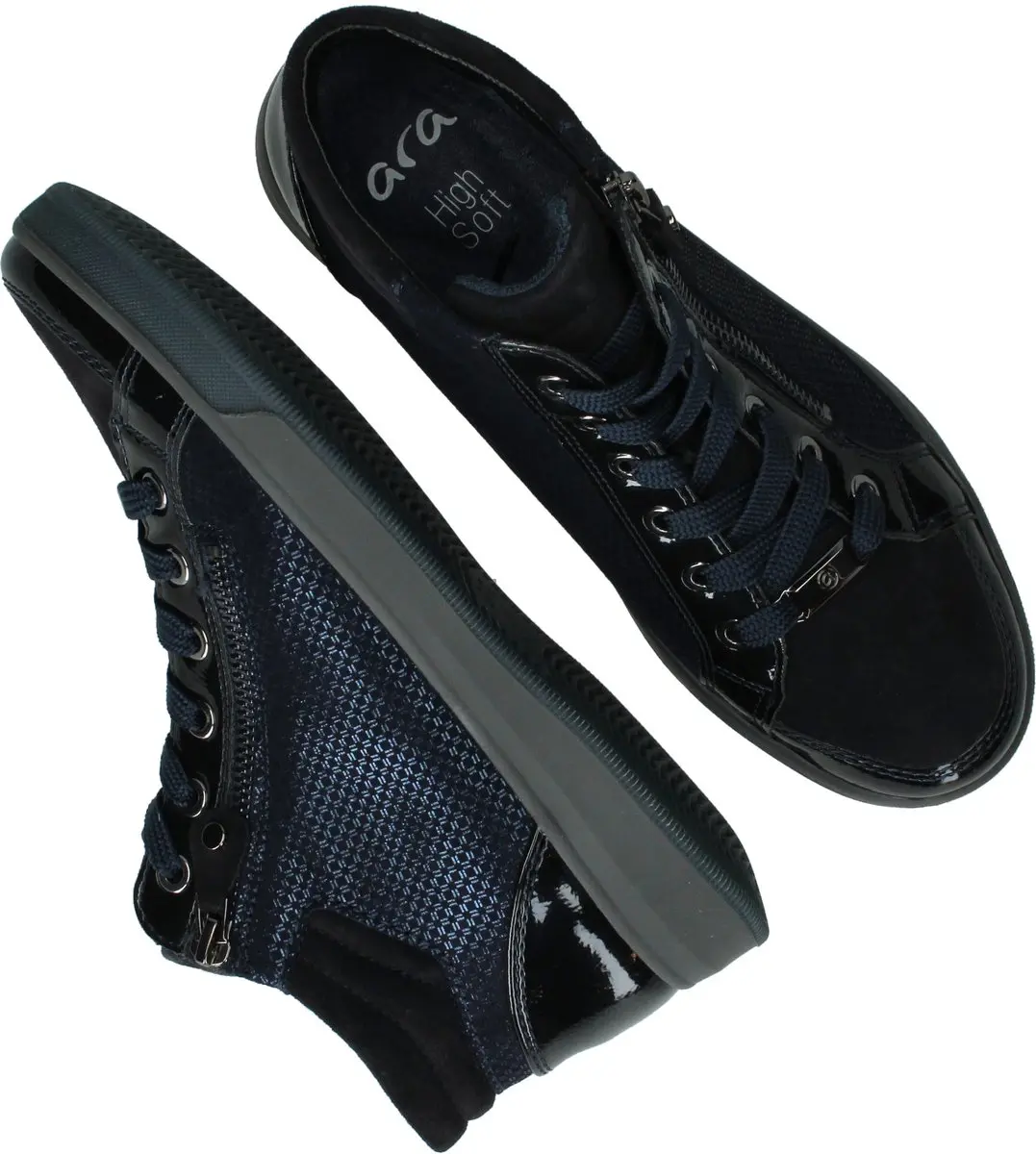 Ara OM-ST-HIGH-SOFT Veterschoenen - Dames - Blauw - Maat:40 - afbeelding 4 van 6