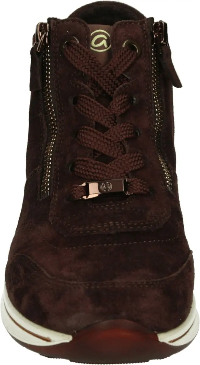 Ara - 1224808 - Hoge sneakersVeterlaarzenDames veterschoenenDames sneakersHalf-hoge schoenen - Kleur: Bruin - Maat: 37 - afbeelding 2 van 4