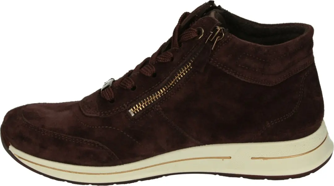 Ara - 1224808 - Hoge sneakersVeterlaarzenDames veterschoenenDames sneakersHalf-hoge schoenen - Kleur: Bruin - Maat: 37 - afbeelding 3 van 4