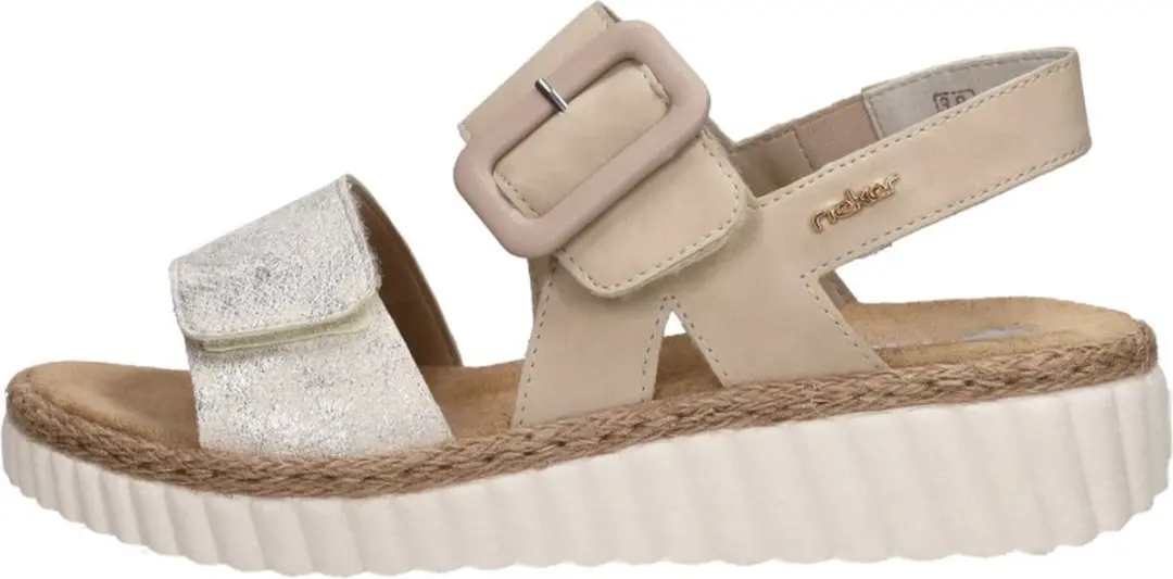 Rieker Sandalen beige Synthetisch - Dames - Maat 38 - afbeelding 3 van 6