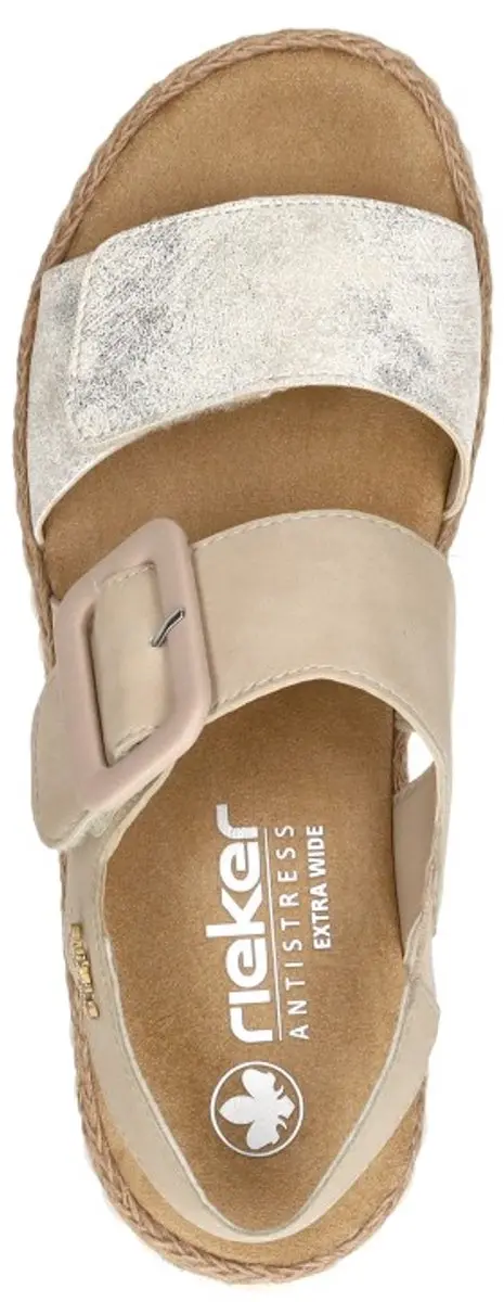 Rieker Sandalen beige Synthetisch - Dames - Maat 38 - afbeelding 5 van 6