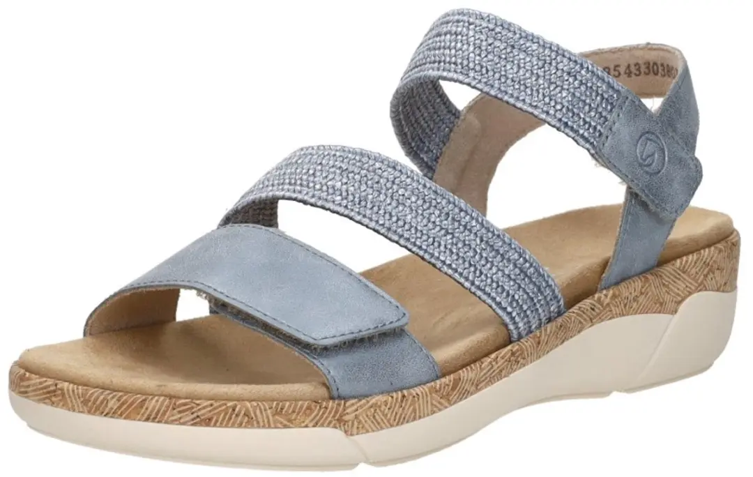 Remonte Plat Sandalen - Lichtblauw Maat 37