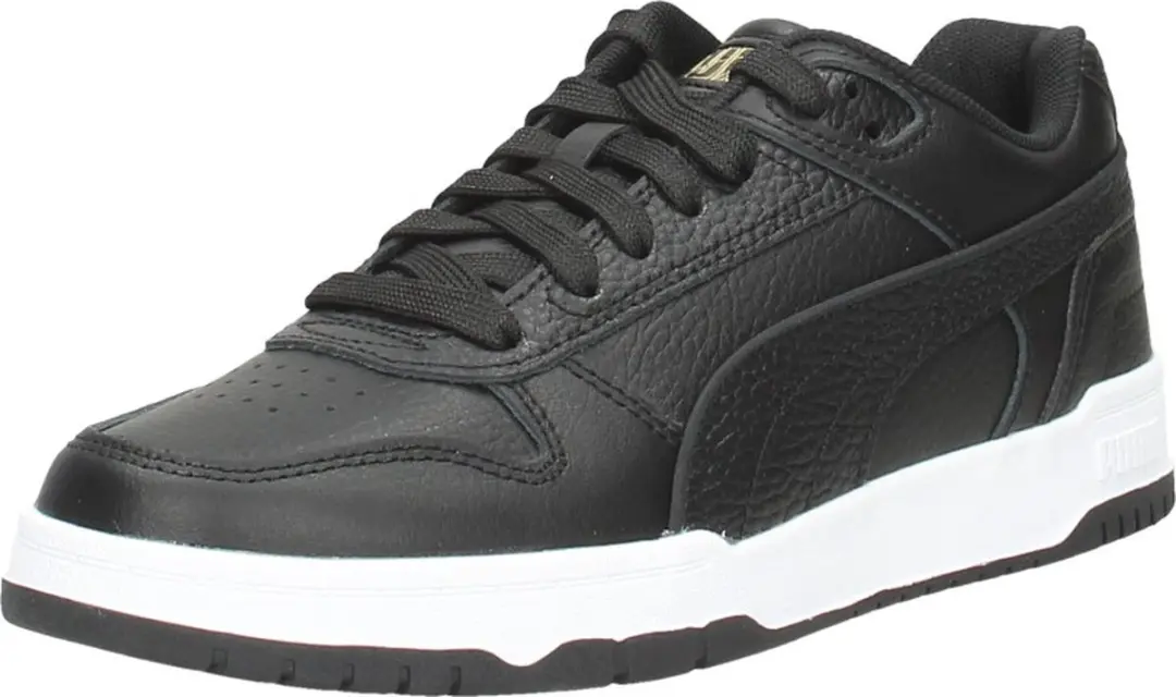 PUMA RBD Game Low Jr Kinder Sneakers - Zwart/Wit/Goud - afbeelding 4 van 6