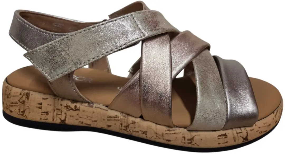 Gabor 82.736.82 Sandalen Zilver Brons Synthetisch Dames