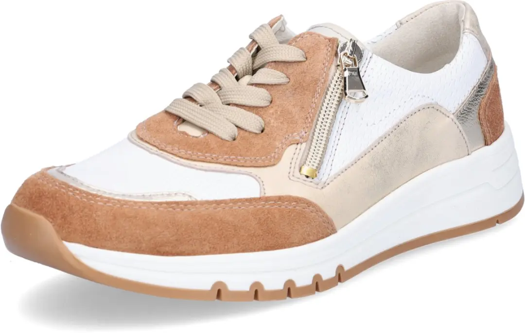 Waldläufer dames sneaker H-April bruin wit