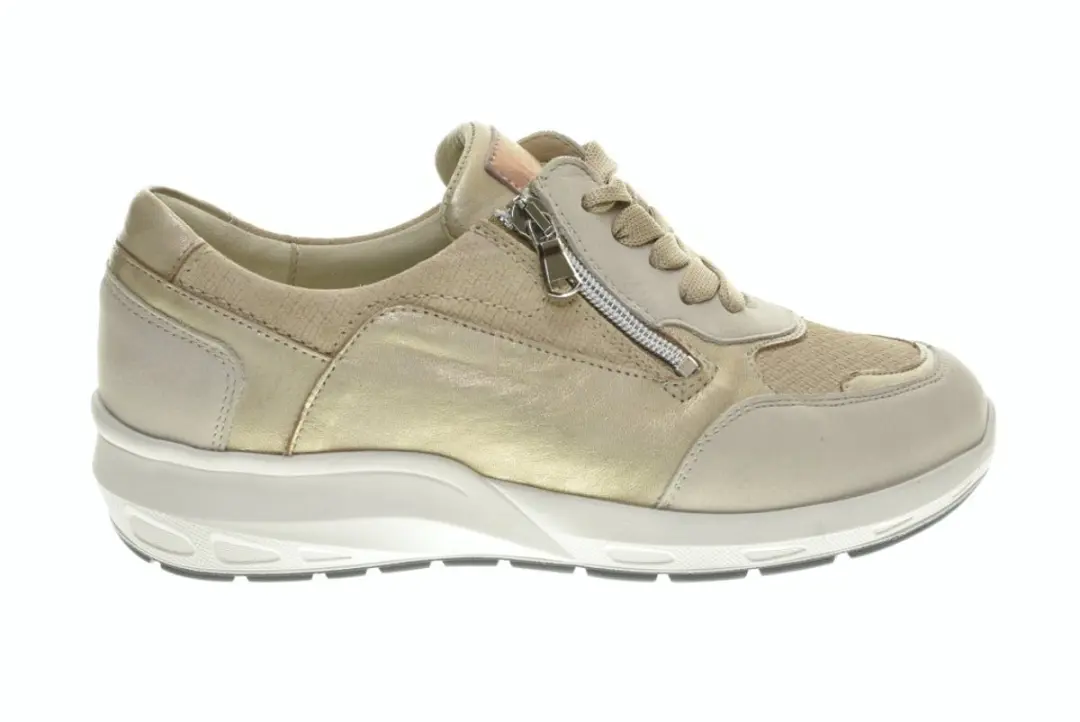 Comfortschoenen Extra Breed Beige Waldlaufer maat 42