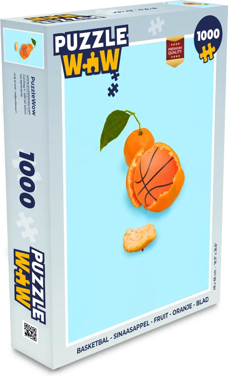 PuzzleWow Basketbal Puzzel 1000 Stuks - Multicolor