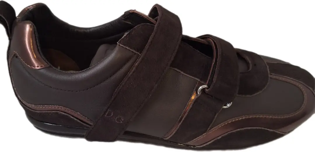 D&G BASSSA VELCRO BROWN LEDER?SUEDE SIZE 38