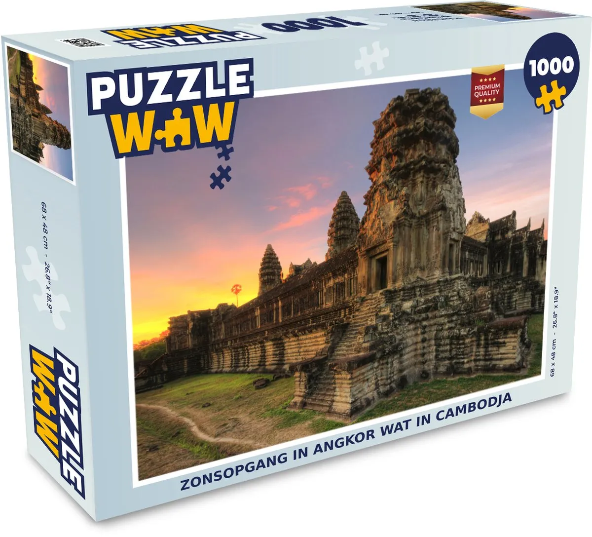 PuzzleWow Zonsopgang Angkor Wat Legpuzzel 1000 Stuks