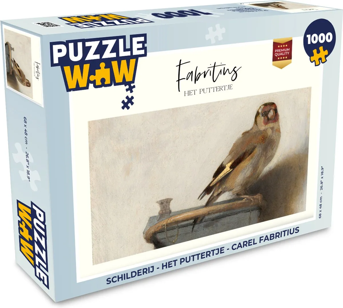 PuzzleWow Het Puttertje Legpuzzel 1000 Stuks - Multicolor