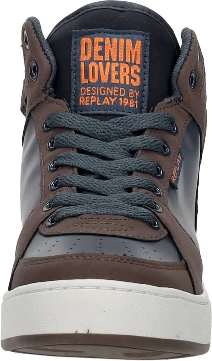 Replay Cobra Hoge Sneakers - Jongens - Blauw - Maat 34 - afbeelding 3 van 6