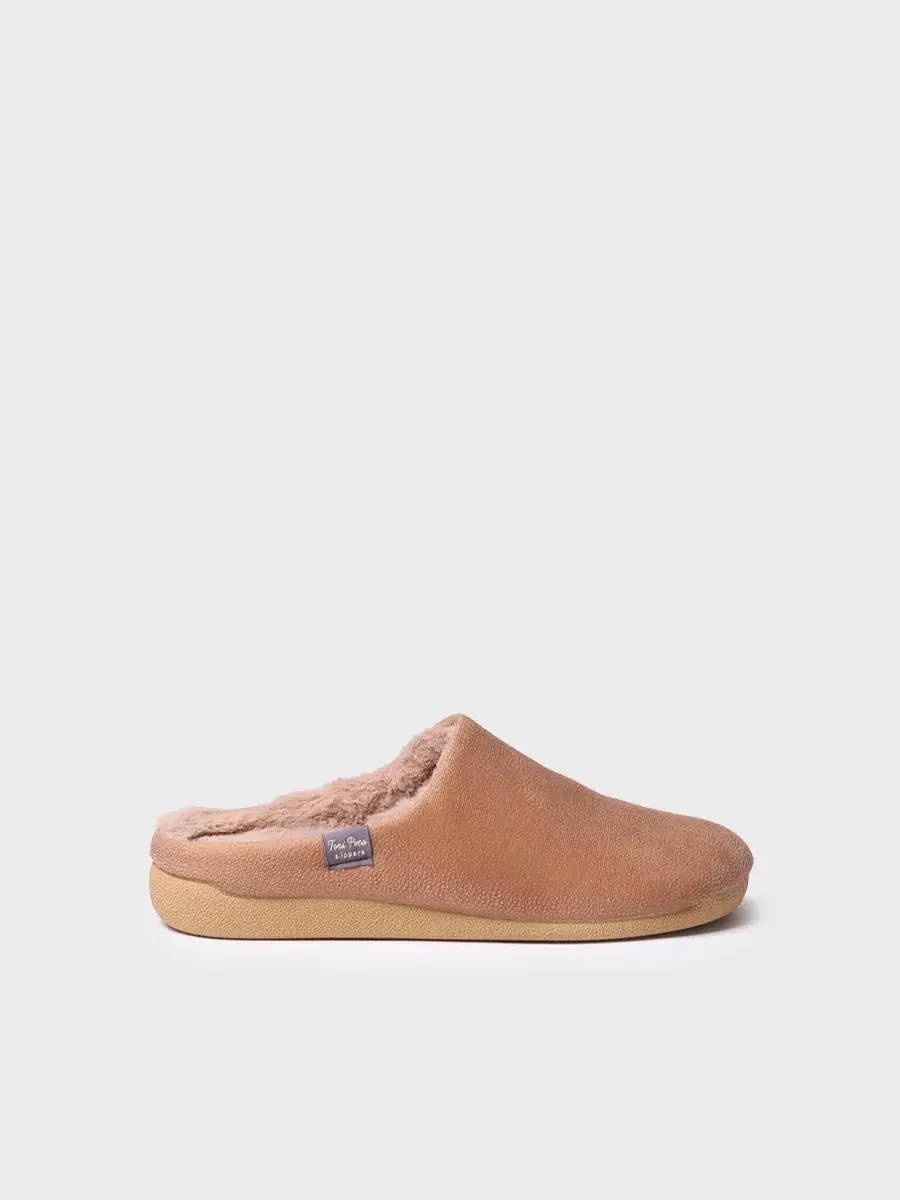 Herenslippers van stof