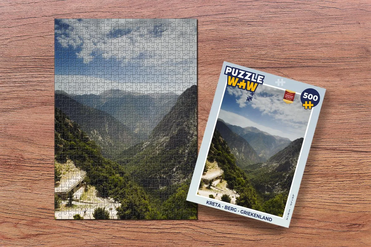 PuzzleWow Kreta Legpuzzel 500 Stuks - Multicolor