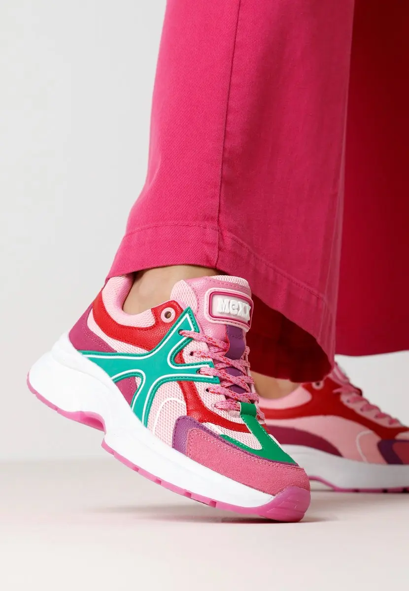 Mexx Sneaker Loyce Roze/groen