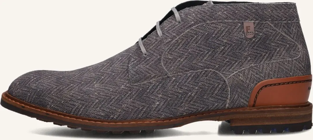 Floris van Bommel Sfm-50159 Crepi Veterschoenen - Grijs - Maat 41⅓
