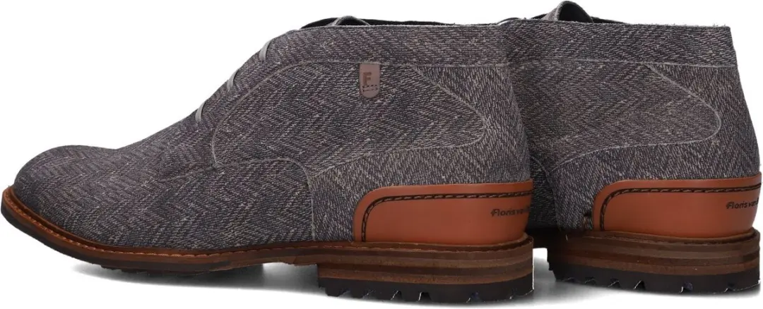 Floris van Bommel Sfm-50159 Crepi Veterschoenen - Grijs - Maat 41⅓