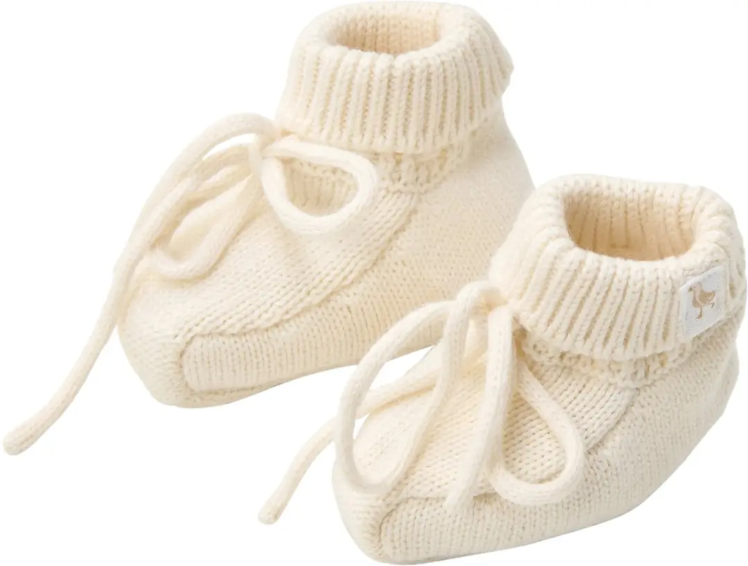 Little Dutch Slofjes Newborn Naturals - Wit