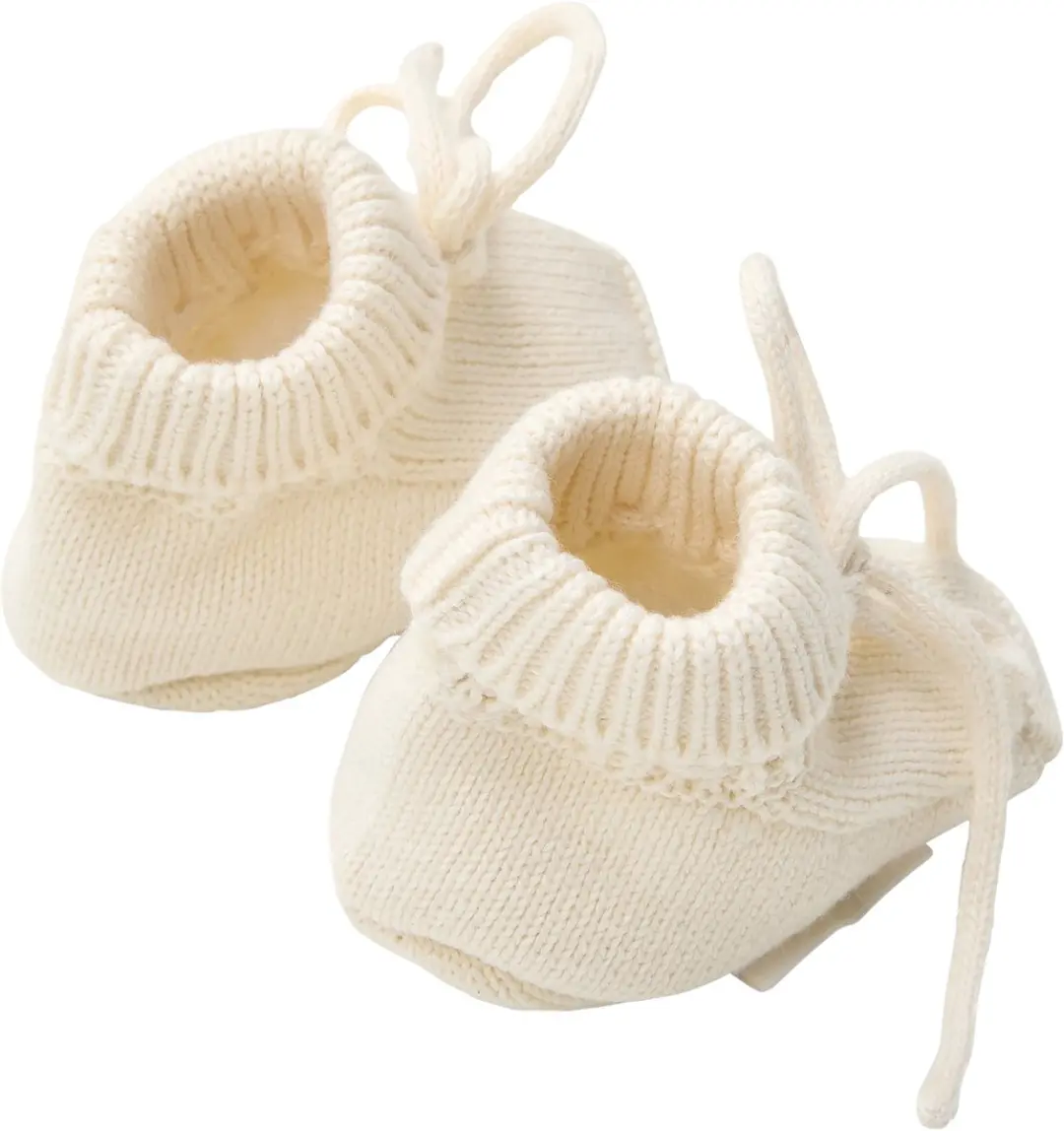 Little Dutch Slofjes Newborn Naturals - Wit