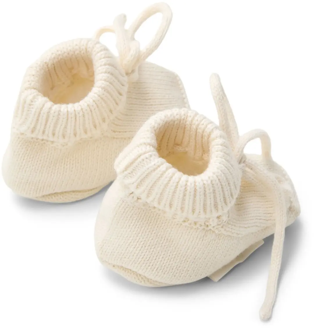 Little Dutch Slofjes Newborn Naturals - Wit