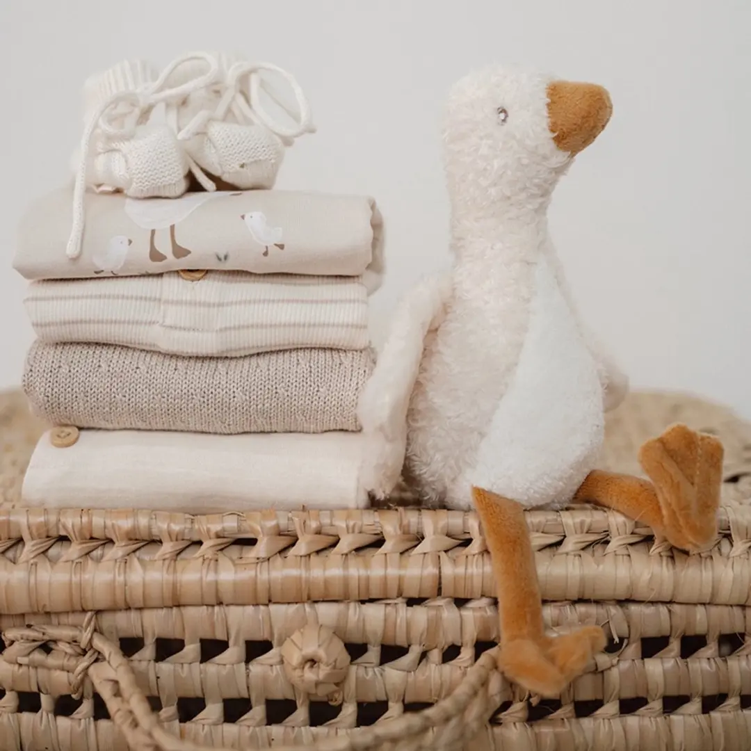 Little Dutch Slofjes Newborn Naturals - Wit