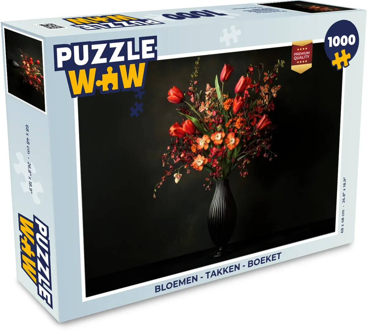 PuzzleWow Bloemen Takken Boeket Legpuzzel 1000 Stuks
