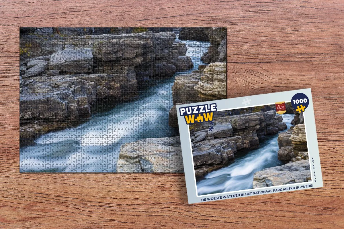 PuzzleWow De Woeste Wateren Abisko Legpuzzel 1000 Stuks - Multicolor